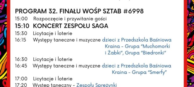 32. Finał WOŚP / SZTAB 6998