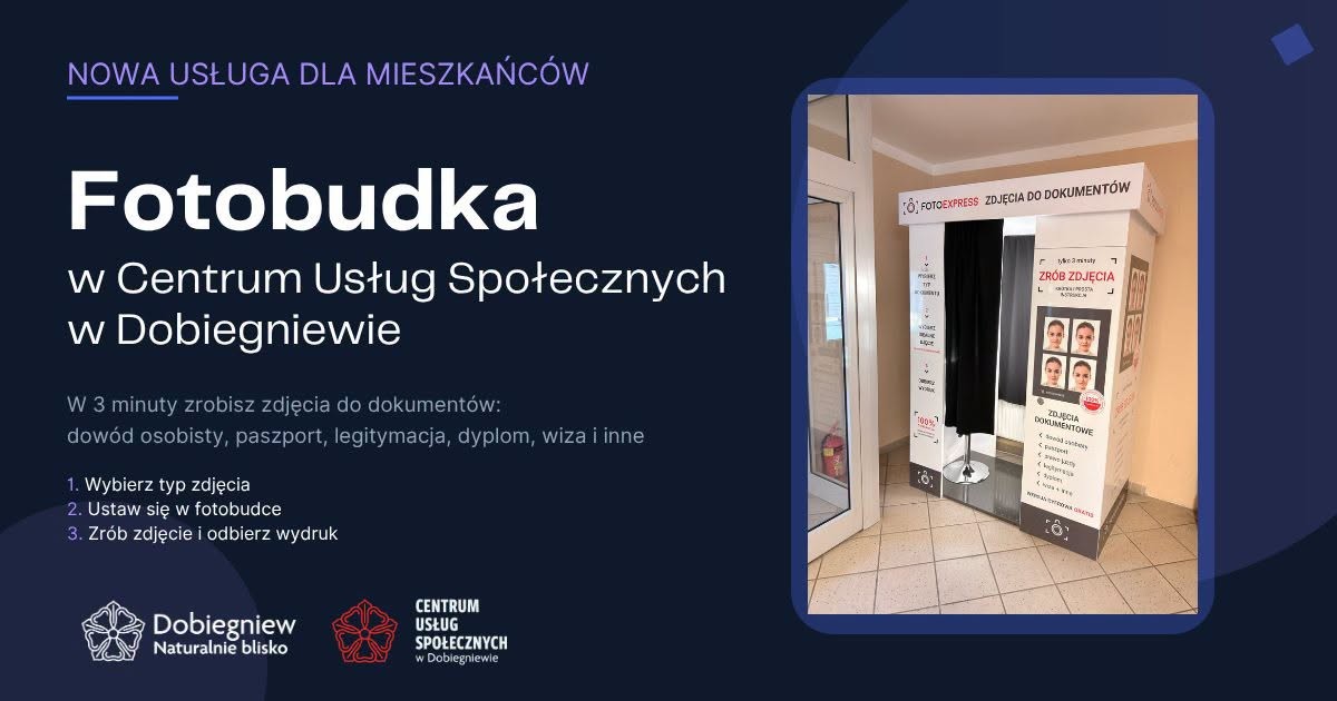 Fotobudka w&nbsp;Centrum Usług Społecznych w&nbsp;Dobiegniewie! - CUS Dobiegniew