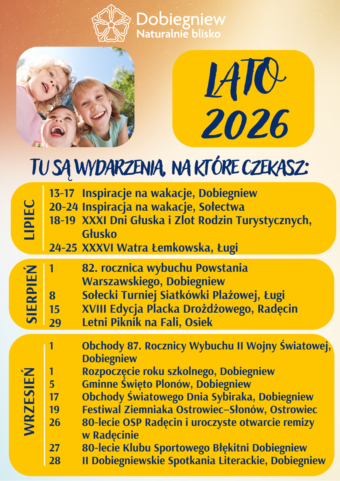 kalendarz lato
