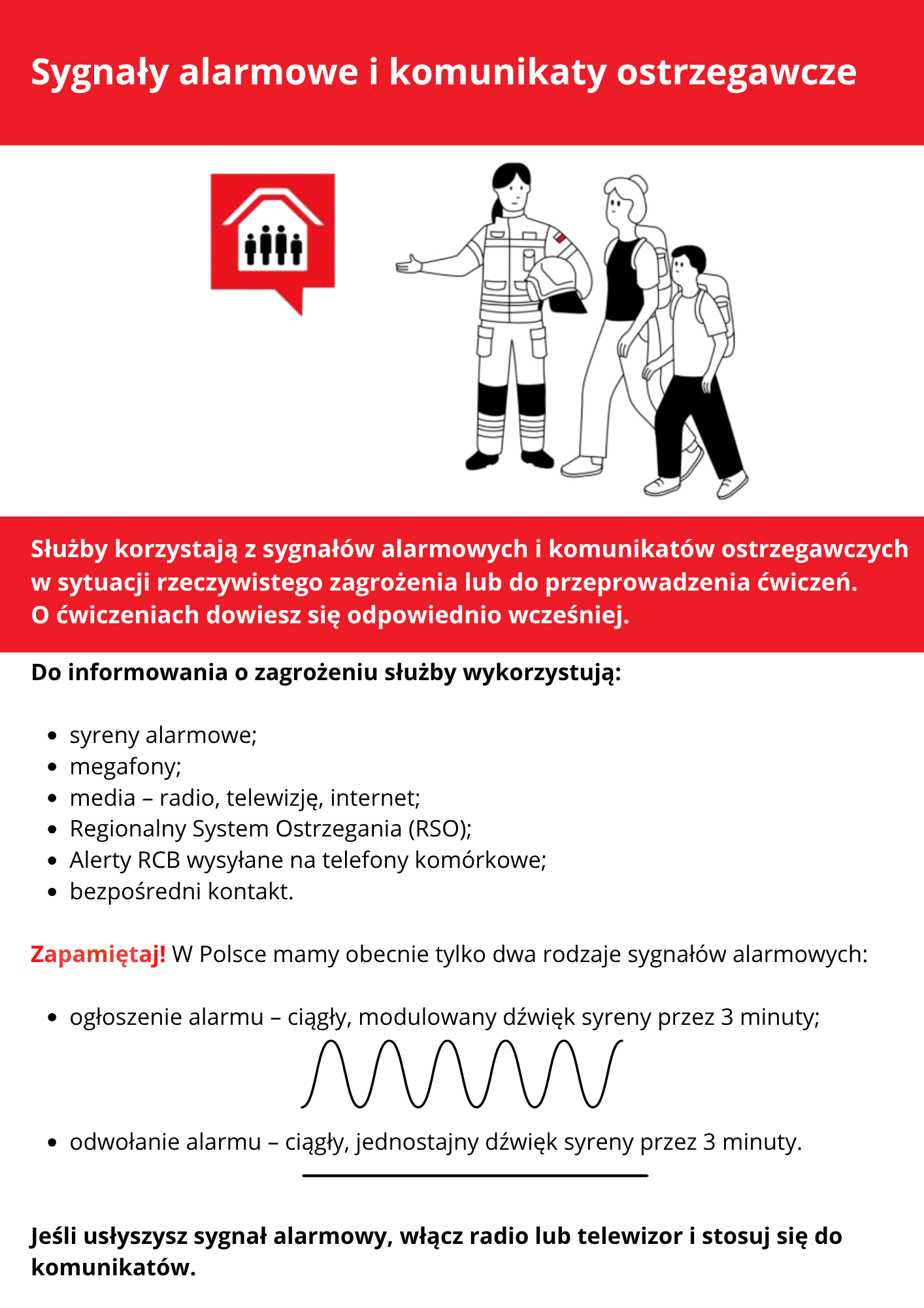 sygnały alarmowe i komunikaty ostrzegawcze sygnały alarmowe i komunikaty ostrzegawcze