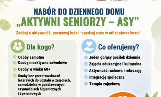Plakat rekrutacyjny dla seniorów